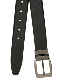 Teakwood Leathers Men Textured Leather Reversible Formal Belt