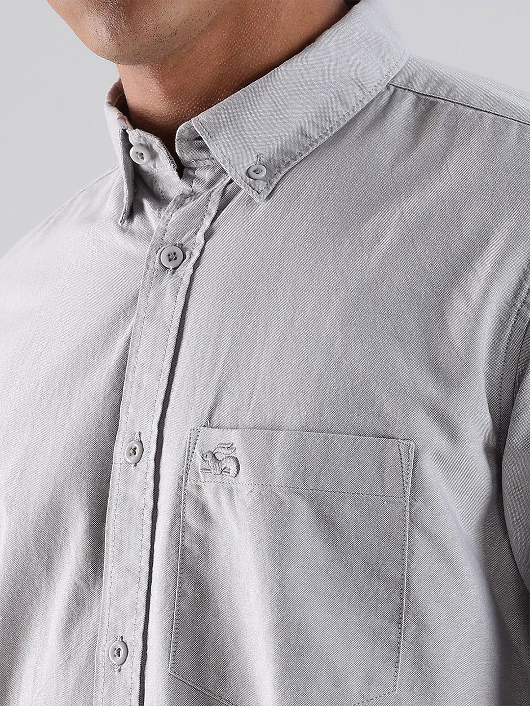 ADRO Standard Spread Collar Cotton Casual Shirt