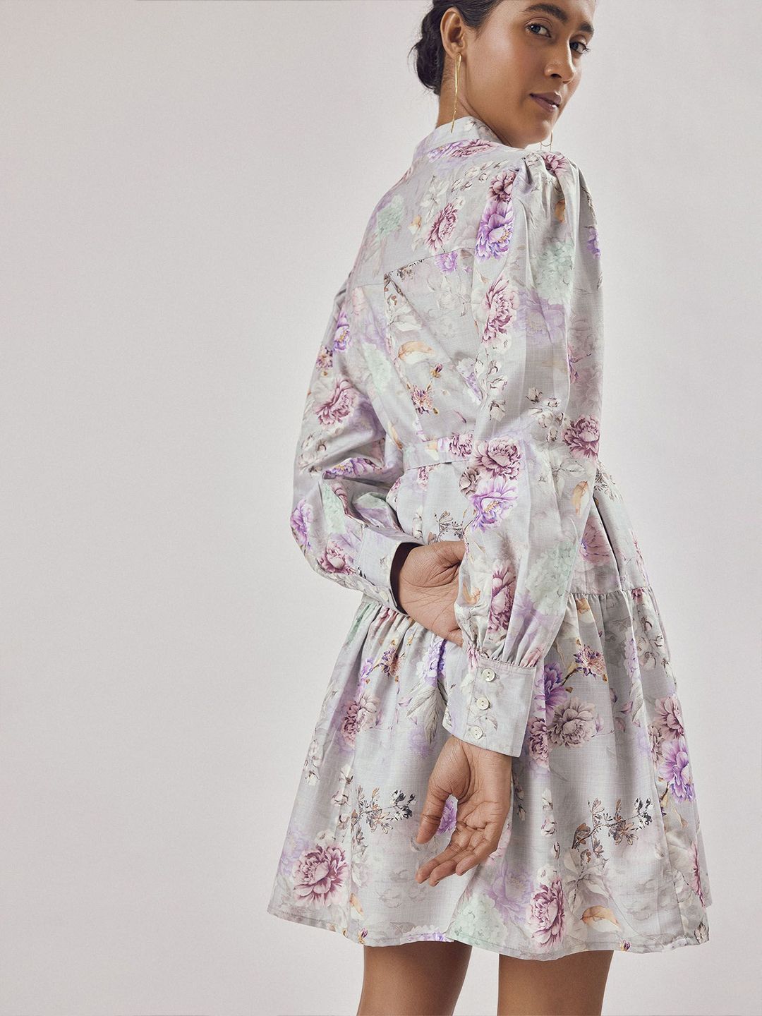 The Label Life Floral Print Shirt Dress