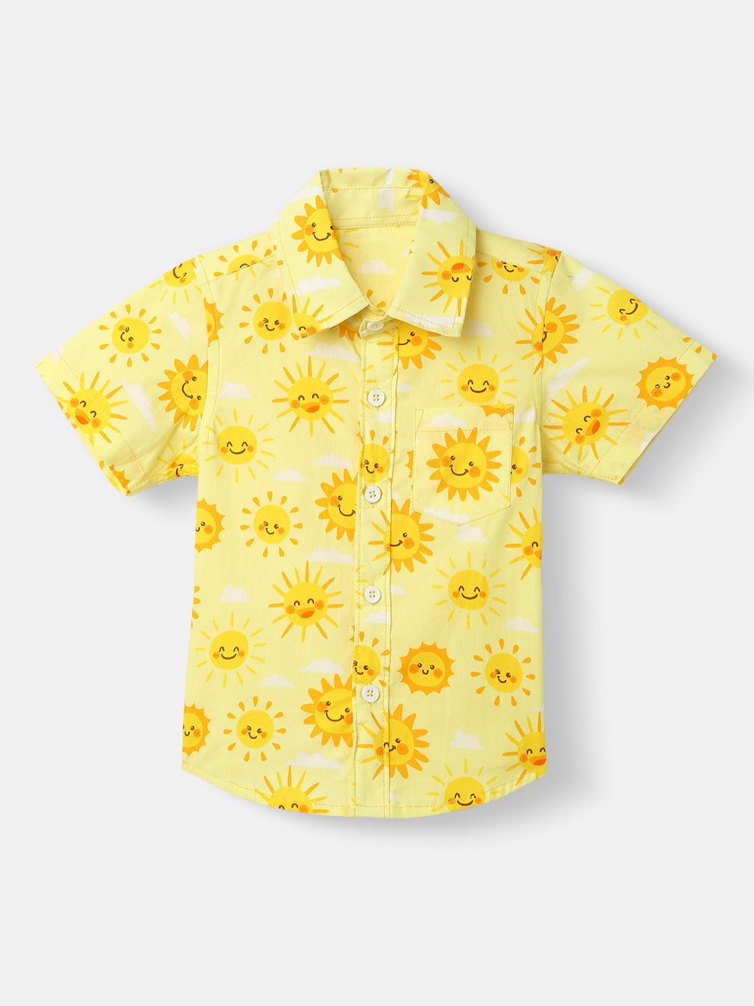 Nauti Nati Boys Printed Shirt with Shorts