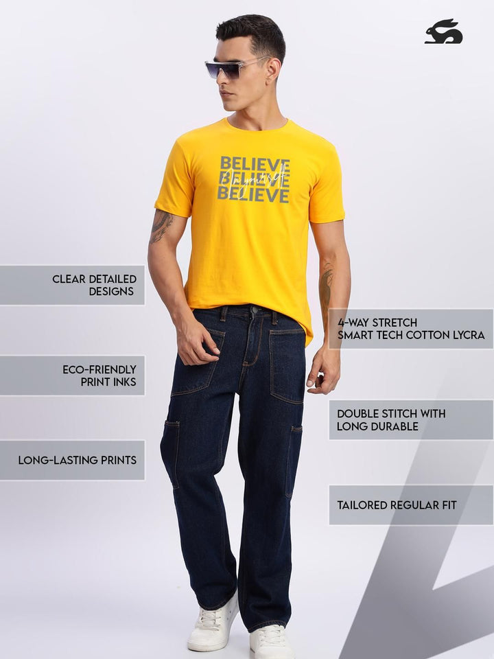 Tshirts ADRO Men Mustard