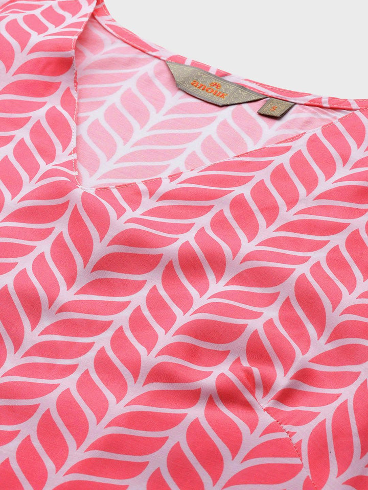 Anouk Printed Straight Kurta