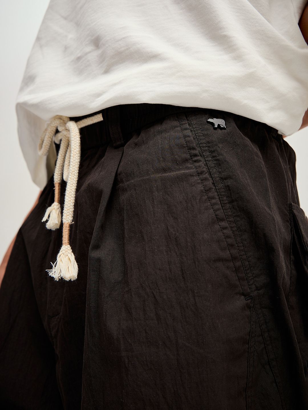 THE BEAR HOUSE Men Solid Loose Fit Mid Rise Trouser