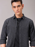 The Indian Garage Co Men Regular Fit Dobbr Textured Resortwear Shirt