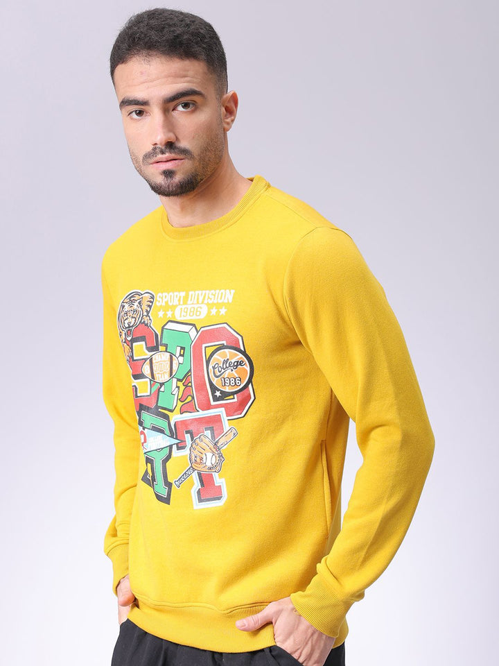 The Indian Garage Co Men Printed Round Neck Pullover Sweatshirt