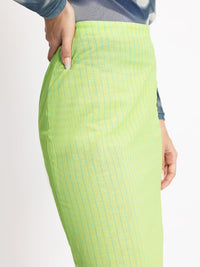 DressBerry Effortless Elegance Striped Flare Pencil Skirt