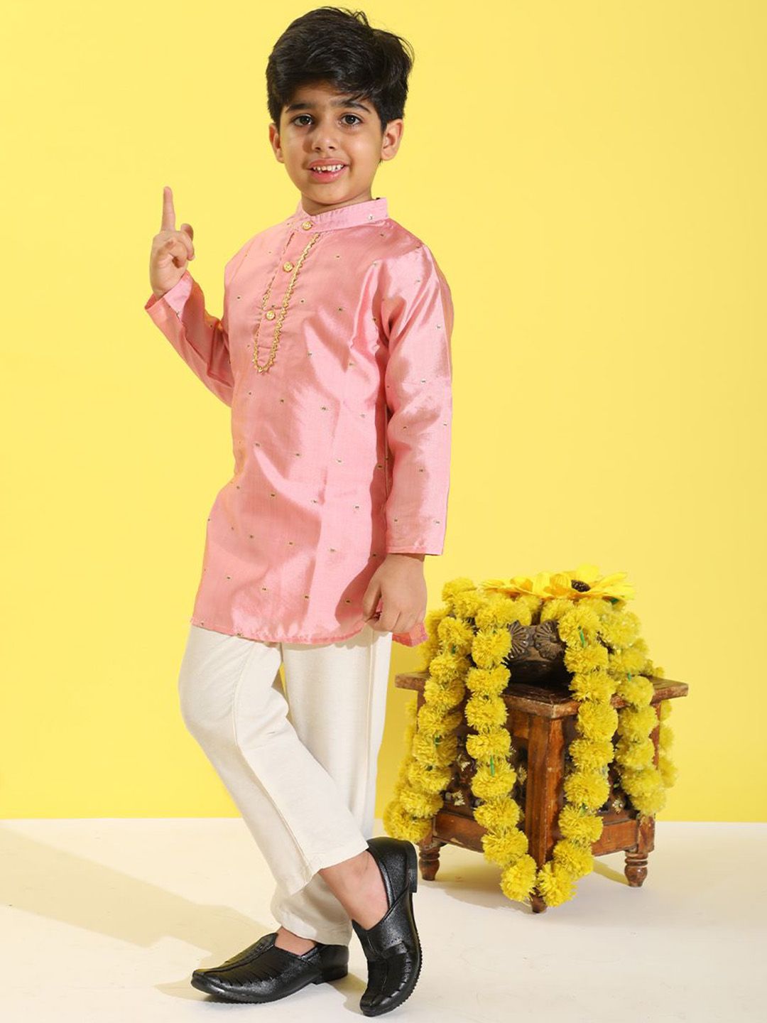 Cutiekins Boys Regular Kurta with Pyjamas