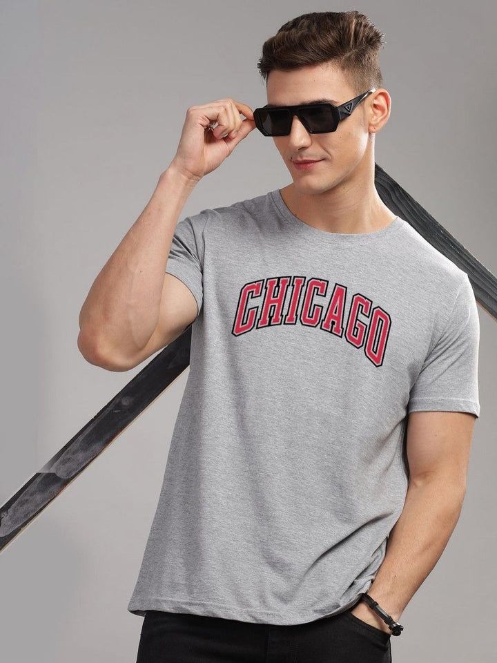 ADRO Men Typography Printed Raw Edge T-shirt
