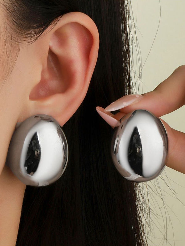Anting -anting drop kontemporari keluli tahan karat asin