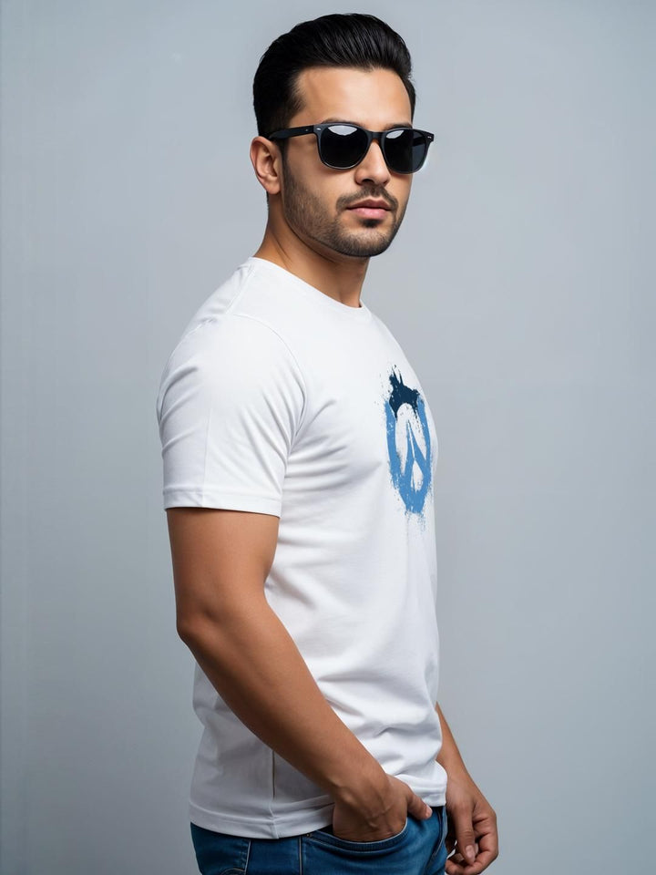 ADRO Men White Tshirts