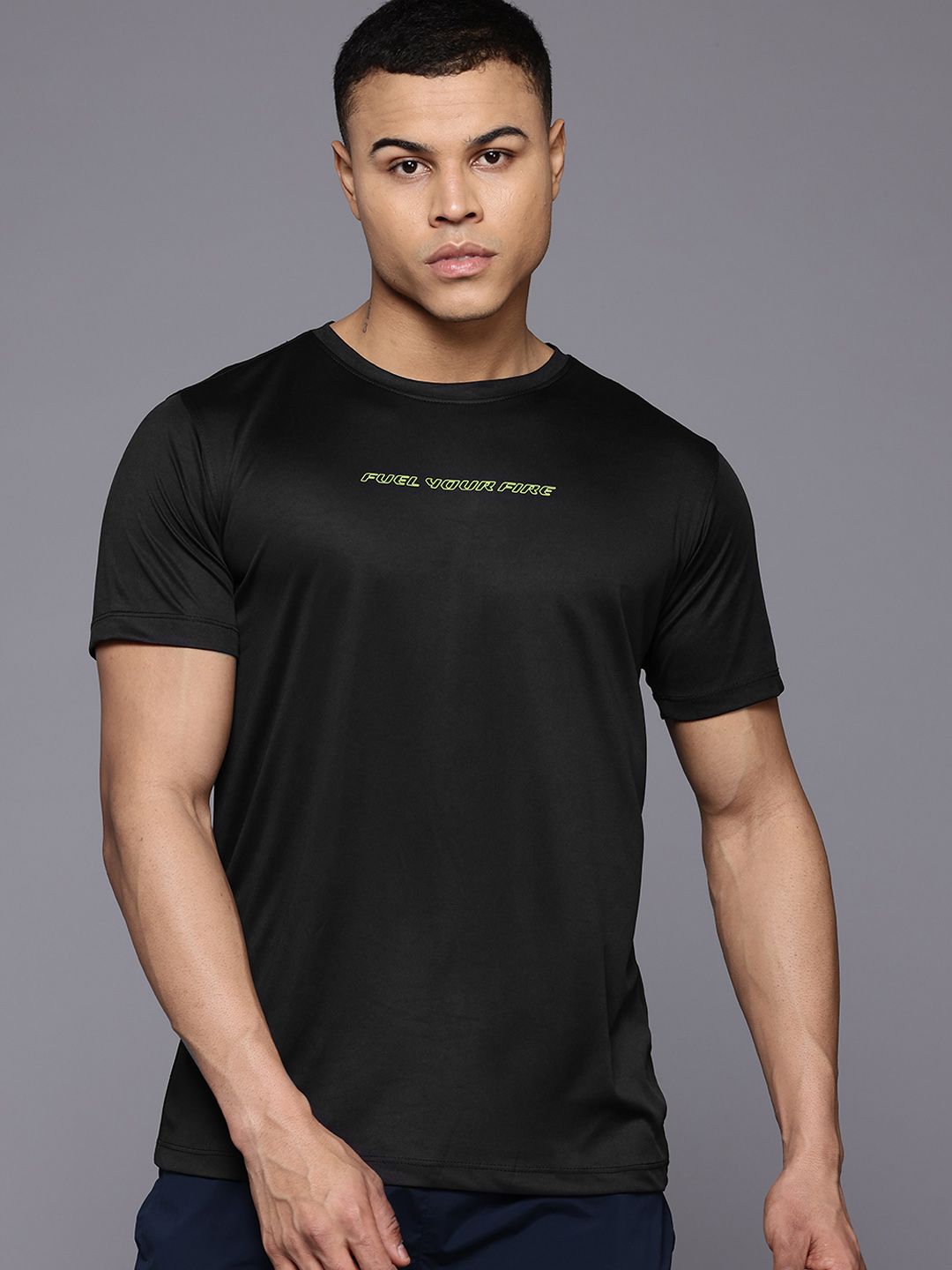 HRX by Hrithik Roshan Printed Rapid-Dry Training T-shirt