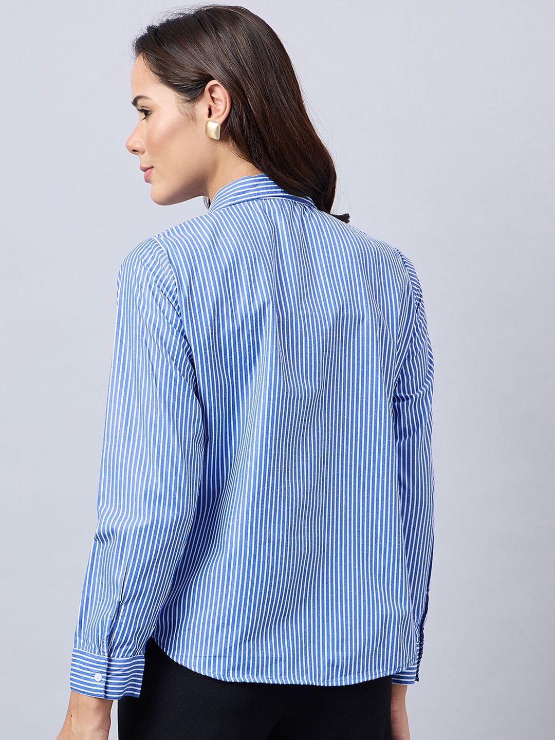 Style Quotient Women Striped Smart Opaque Formal Shirt
