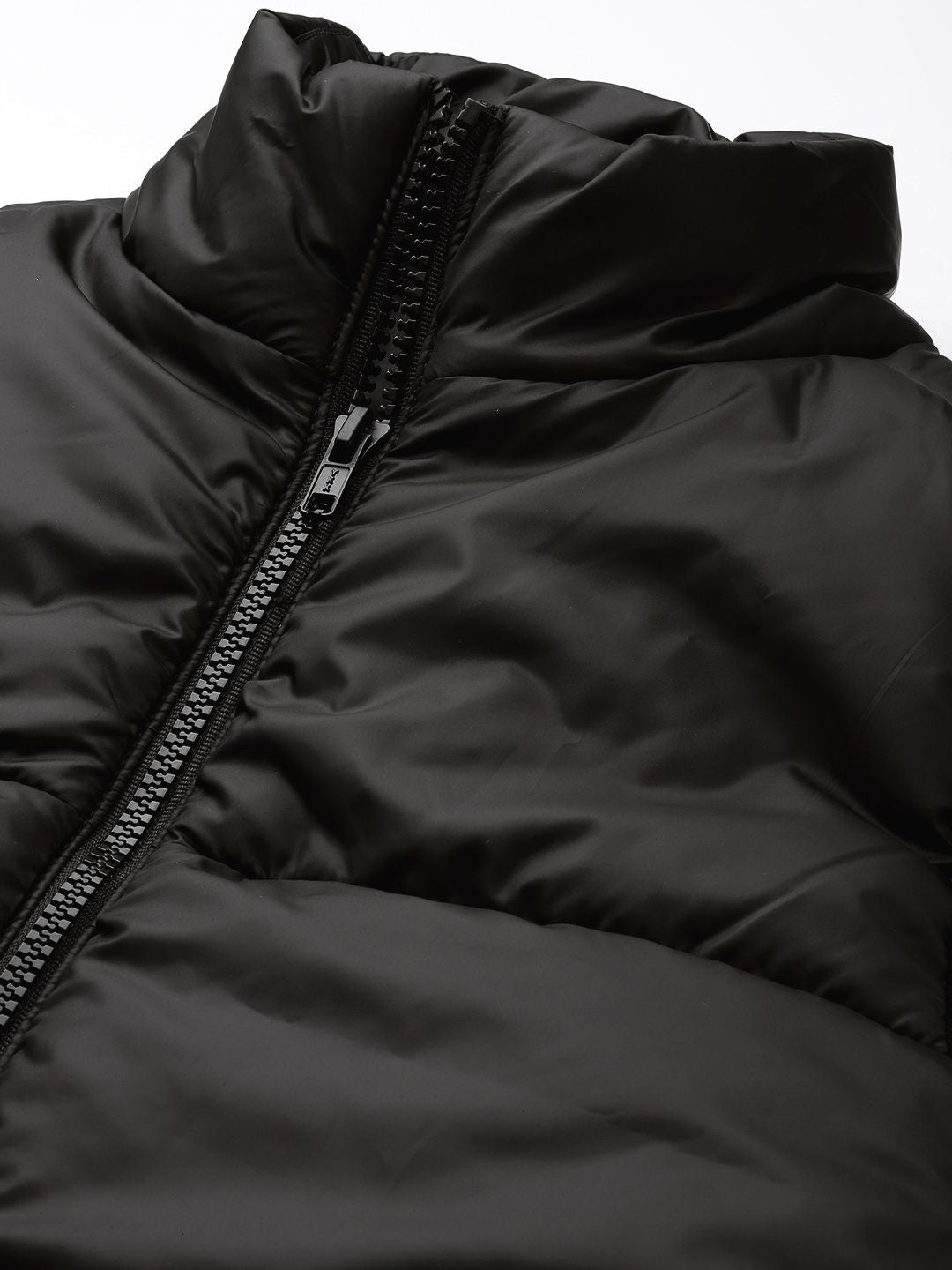 DressBerry Women Black Solid Padded Jacket