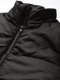 DressBerry Women Black Solid Padded Jacket