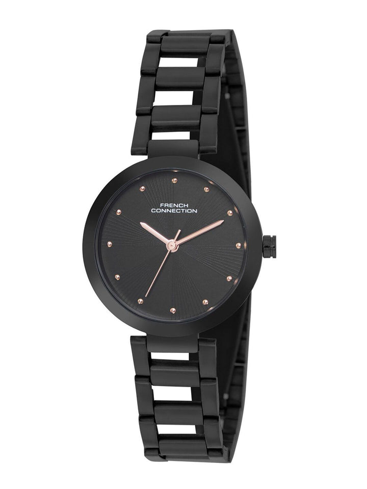 Sambungan Perancis Wanita Gelang Keluli Tahan Karat Tali Tali Analog Watch FCN060E
