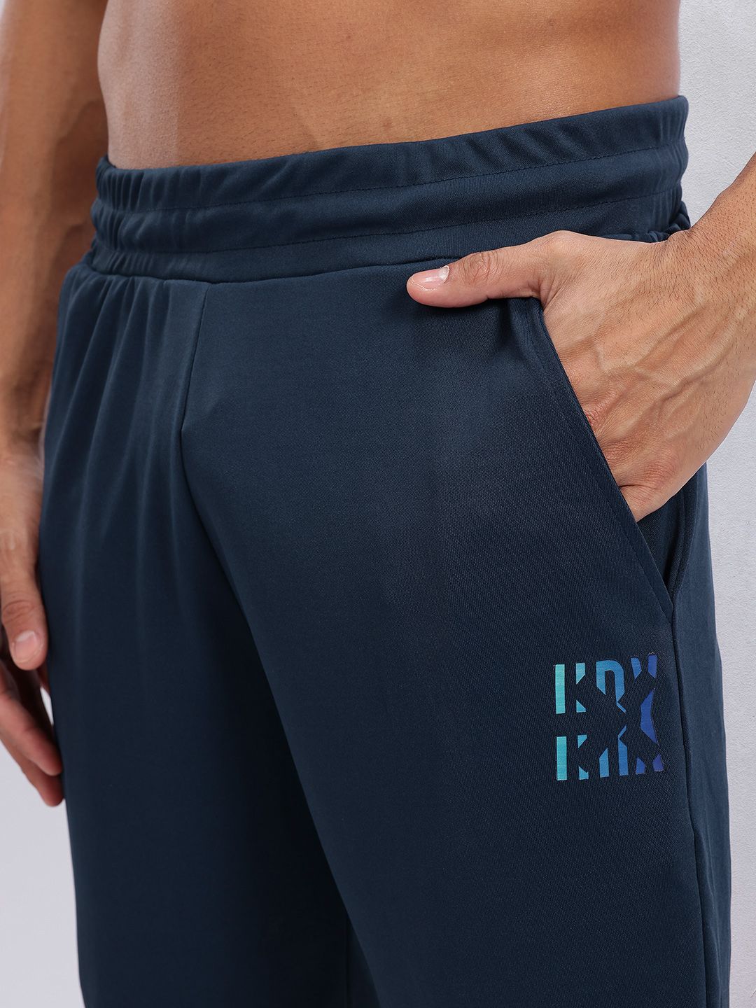 HRX by Hrithik Roshan Men Mid-Rise Brand Logo Print Detail Training Shorts