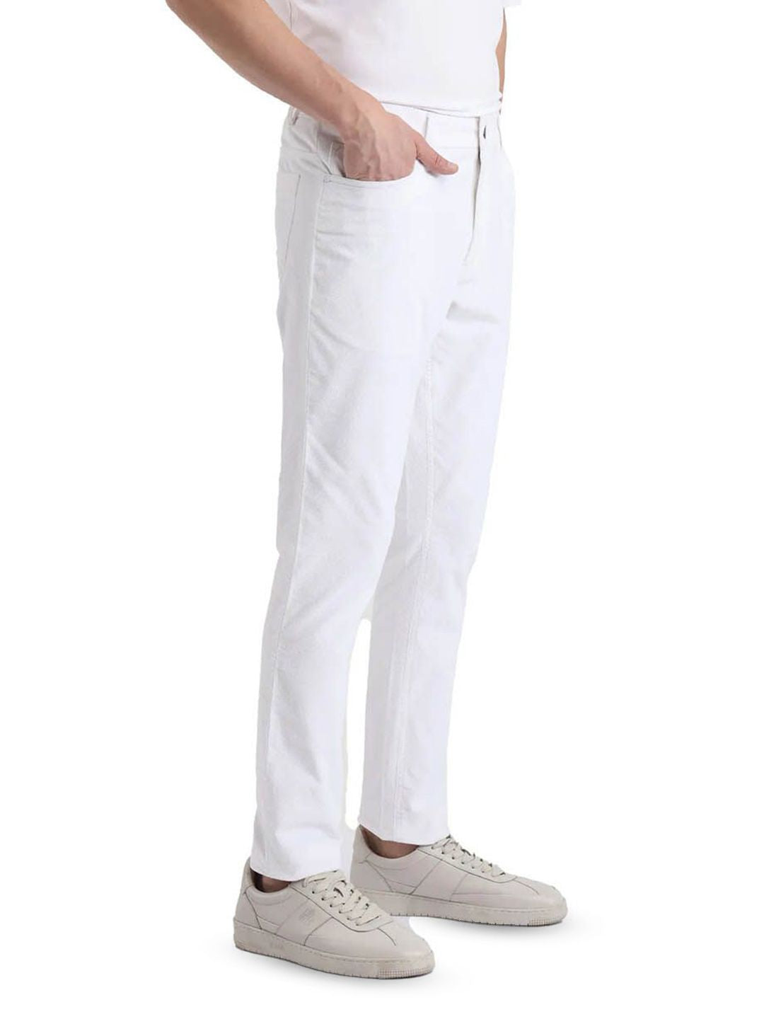 RARE RABBIT Men Tailored Mid-Rise Chinos Trousers
