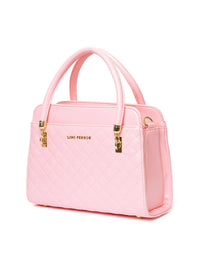 Lino Perros Pink Quilted Handheld Bag