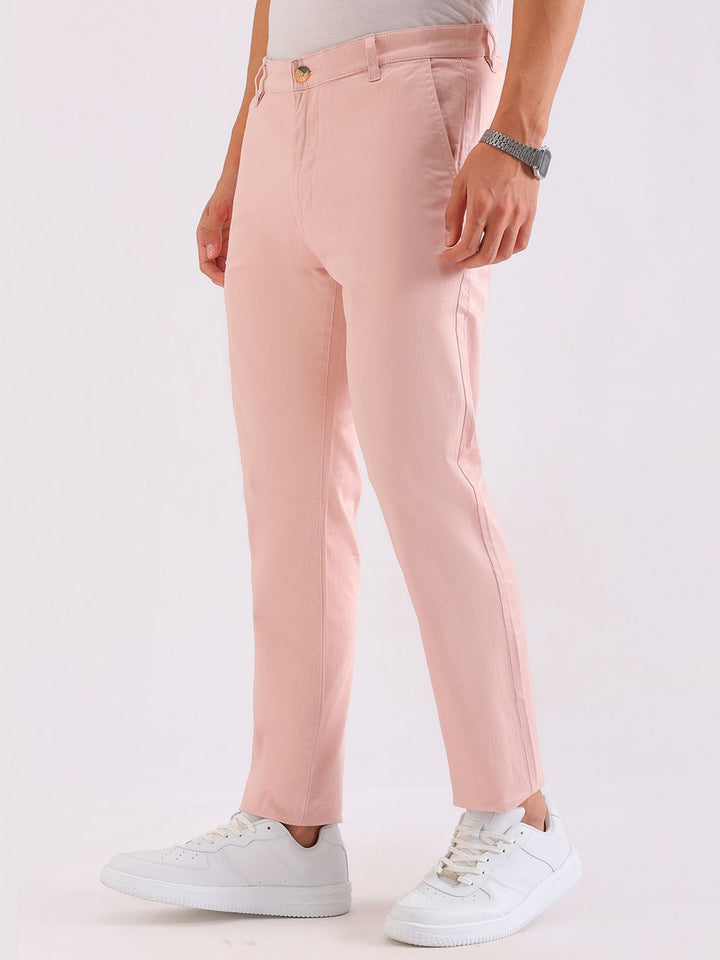 The Indian Garage Co Men Slim Fit Mid-Rise Trousers