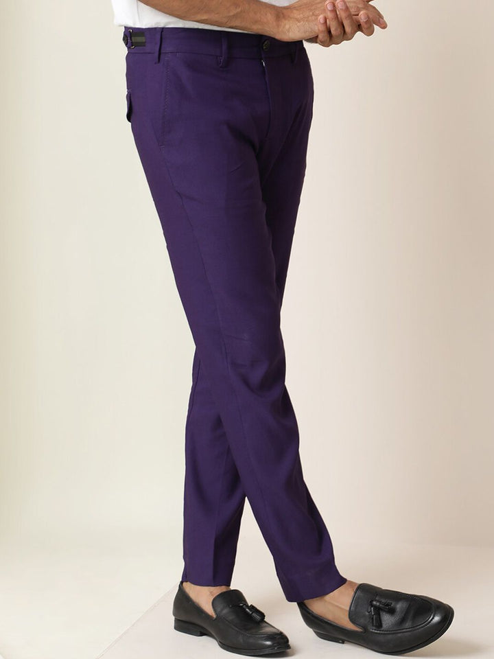 RARE RABBIT Glade Mid-Rise Slim Fit Trouser