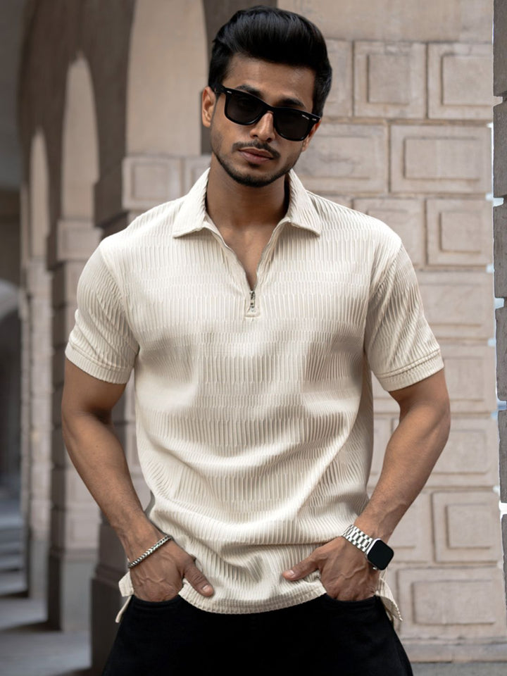 Powerlook Men Polo Collar T-shirt