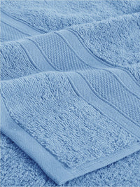 MYTRIDENT Set of 4 Turquoise Blue 500 GSM Cotton Bath Towels