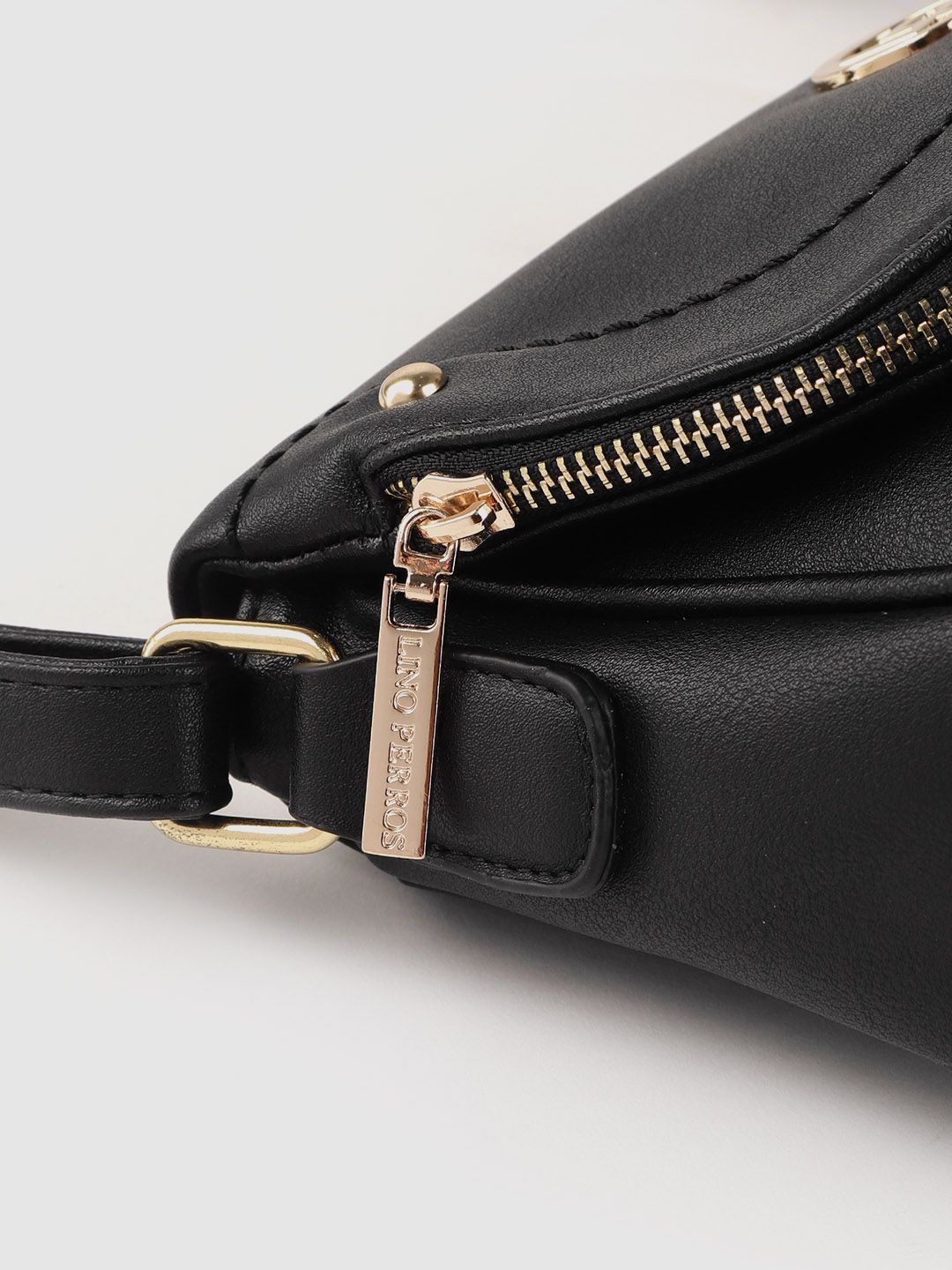 Lino Perros Women Black Solid Sling Bag