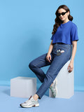 DressBerry Women Boyfriend Fit Embellished Jeans
