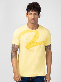 SPYKAR Men Cotton Typography Printed Slim Fit T-shirt
