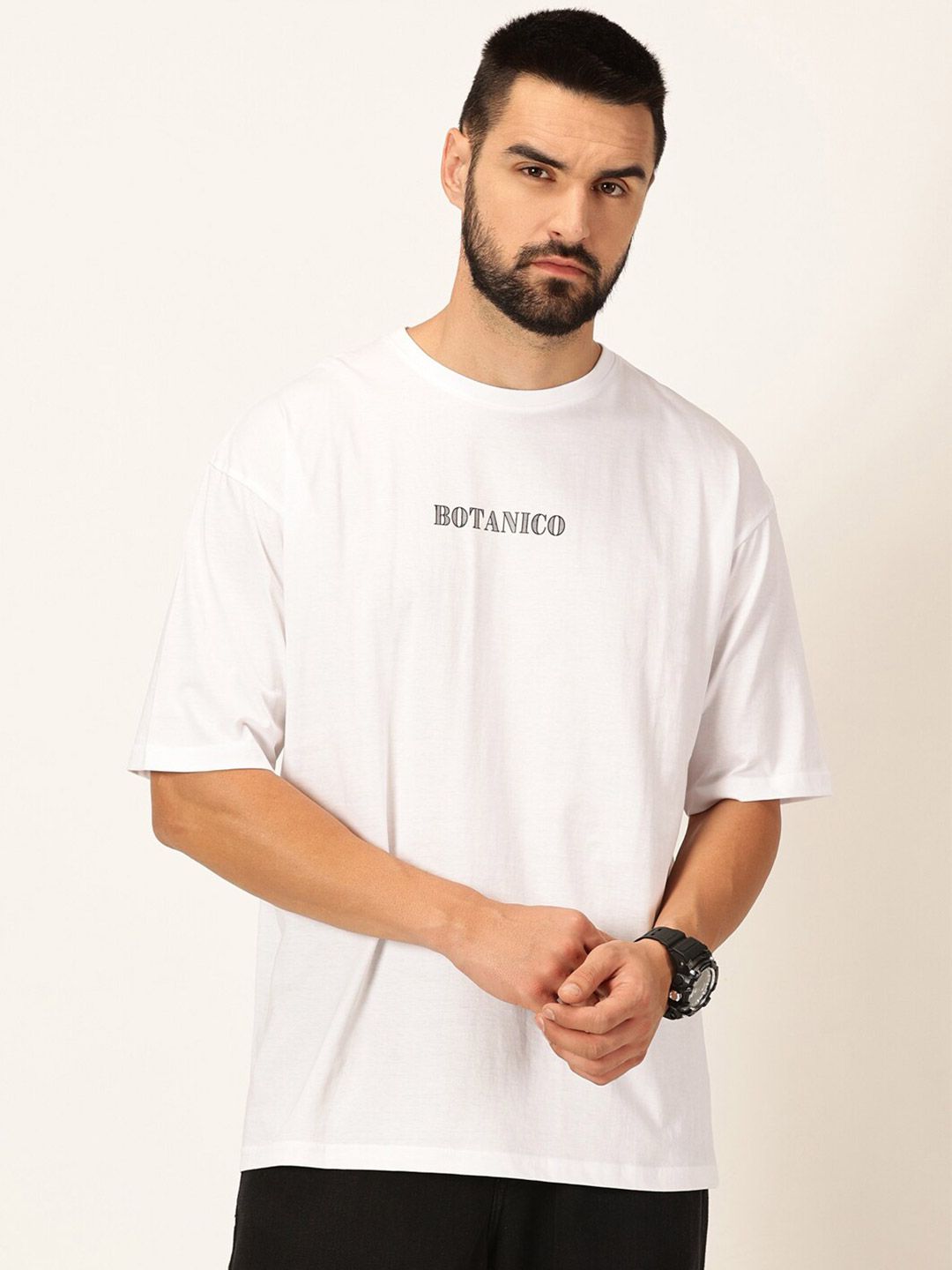 Thomas Scott Oversized Typography Printed Cotton Bio Finish T-shirt