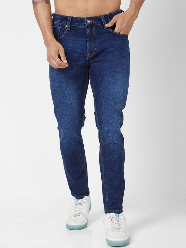 SPYKAR Men Clean Look Kano Slim Fit Light Fade Stretchable Jeans