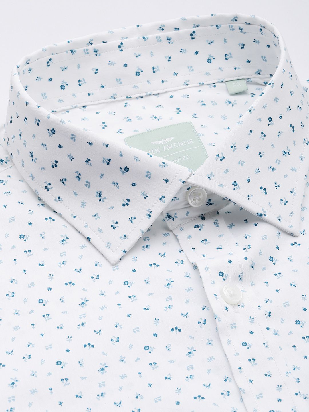 Park Avenue Slim Fit Opaque Floral Printed Formal Shirt