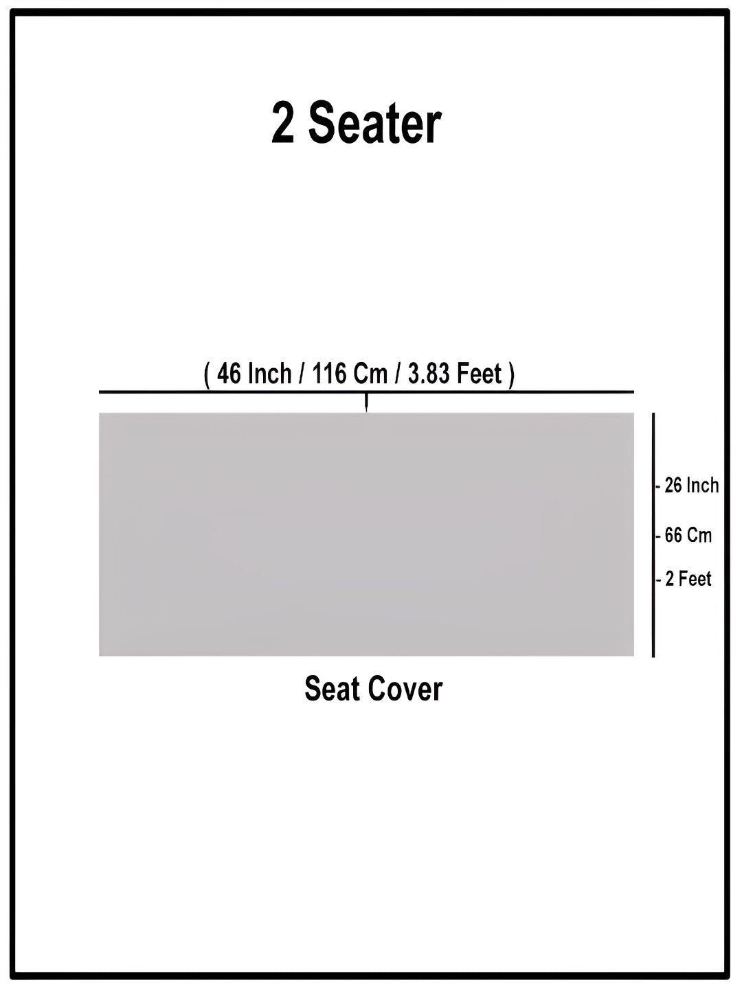 STITCHNEST Beige Self Design 2 Seater Sofa Cover