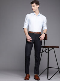 Raymond Men Checked Slim Fit Formal Trousers