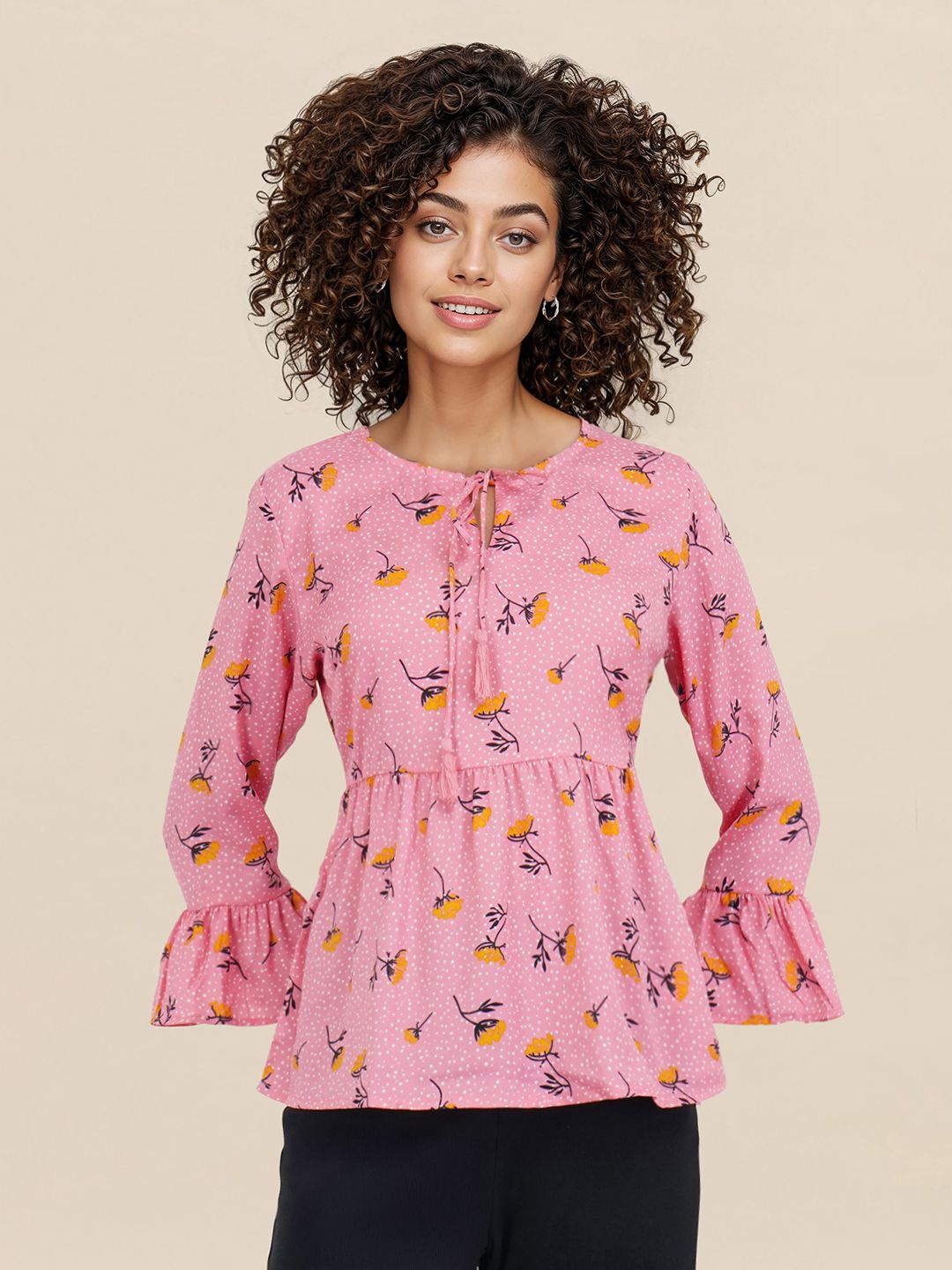 DressBerry Floral Printed A-Line Top