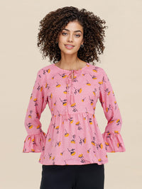 DressBerry Floral Printed A-Line Top