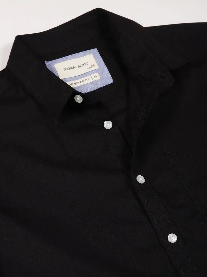 Thomas Scott Classic Slim Fit Long Sleeves Spread Collar Cotton Opaque Formal Shirt