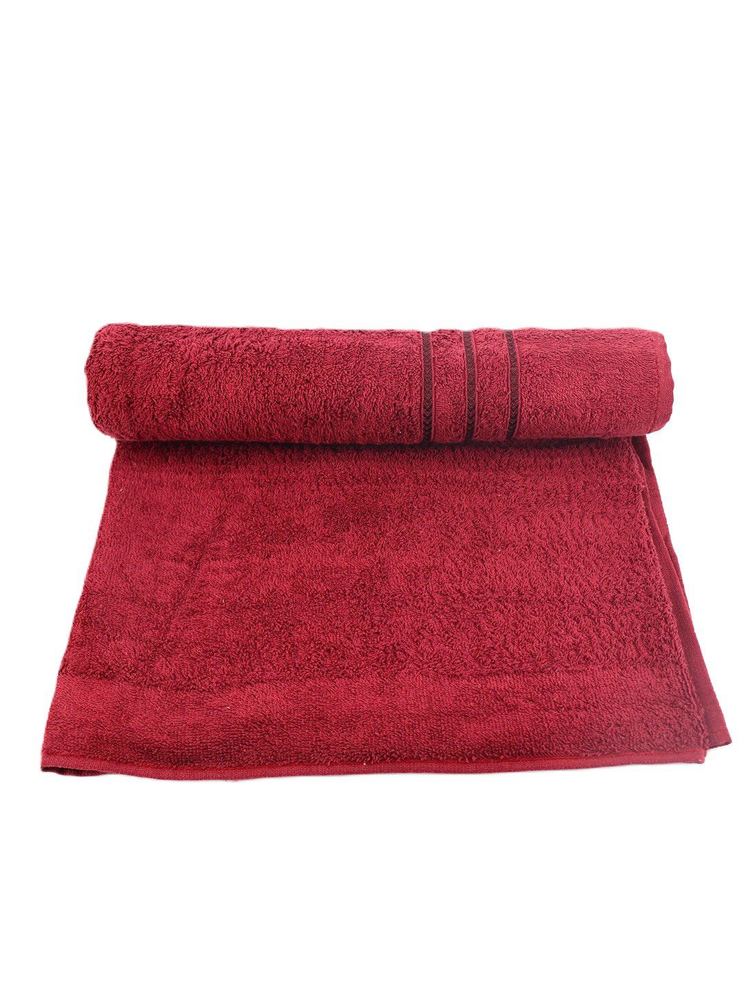 BOMBAY DYEING Maroon Cotton 400 GSM Bath Towel