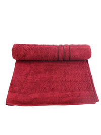 BOMBAY DYEING Maroon Cotton 400 GSM Bath Towel