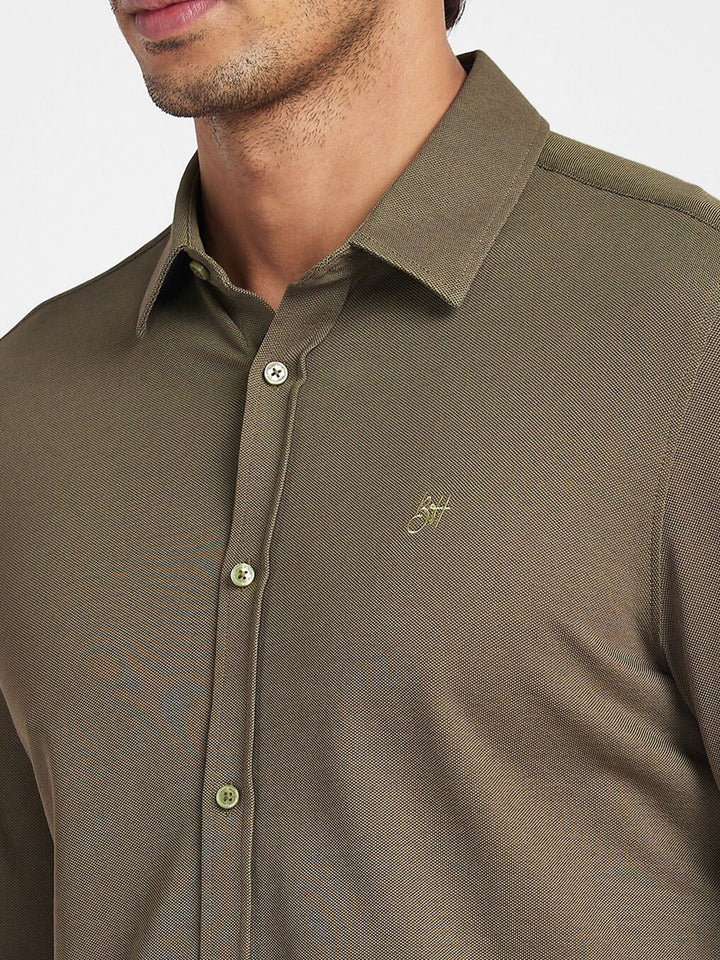 Being Human Slim Fit Opaque Casual Shirt