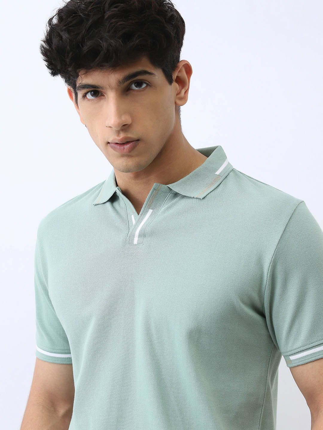 Urbano Fashion Men Solid Regular Fit Half Sleeve Cotton Polo T-Shirt