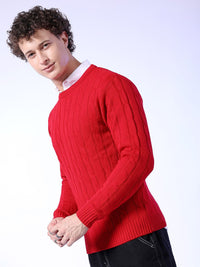The Indian Garage Co Round Neck Cable Knit Pullover Sweater