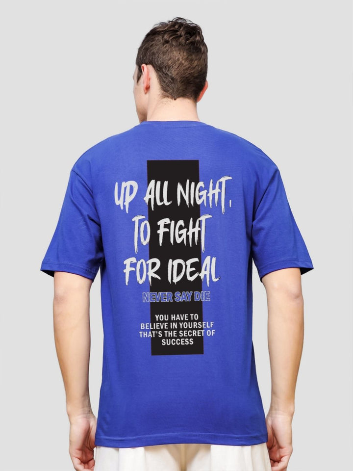 ADRO Lelaki Baju T-Shirt Bersaiz Besar Kapas Lengan Jatuh Bercetak Grafik