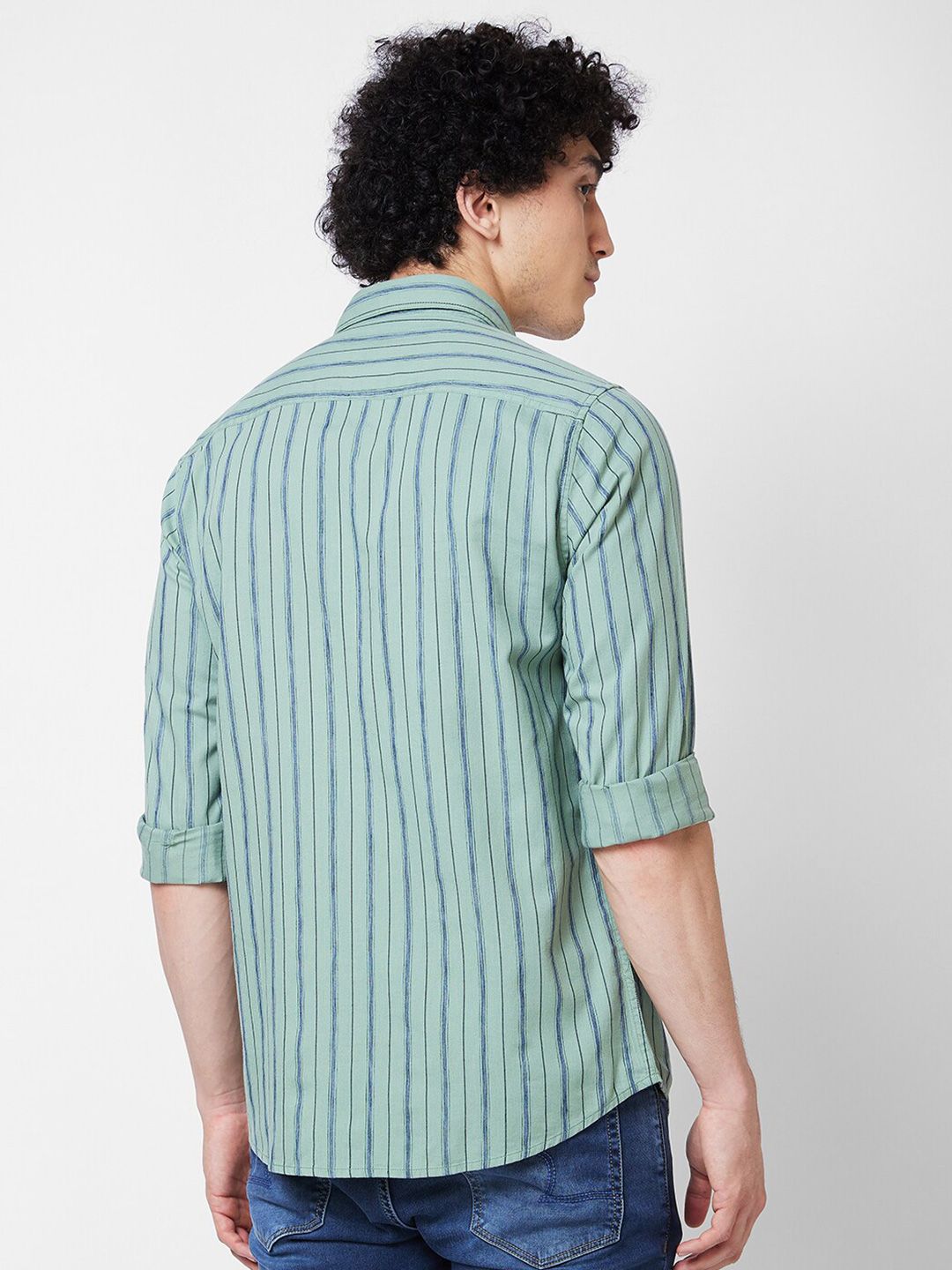 SPYKAR Striped Cotton Casual Shirt