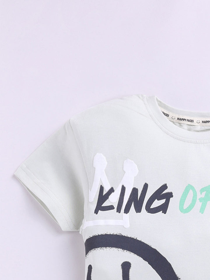 Happy Faces Girls Barbie Printed Pure Cotton Longline T-shirt