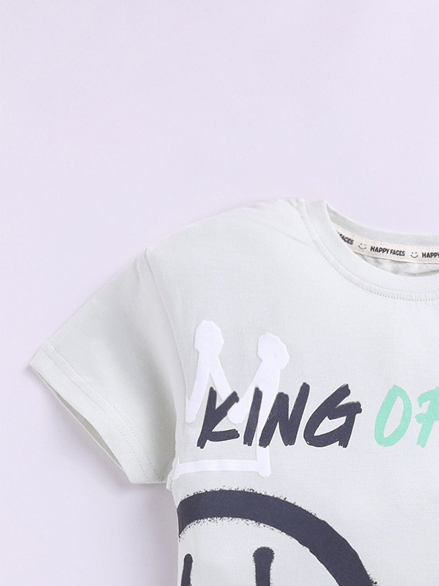 Happy Faces Girls Barbie Printed Pure Cotton Longline T-shirt