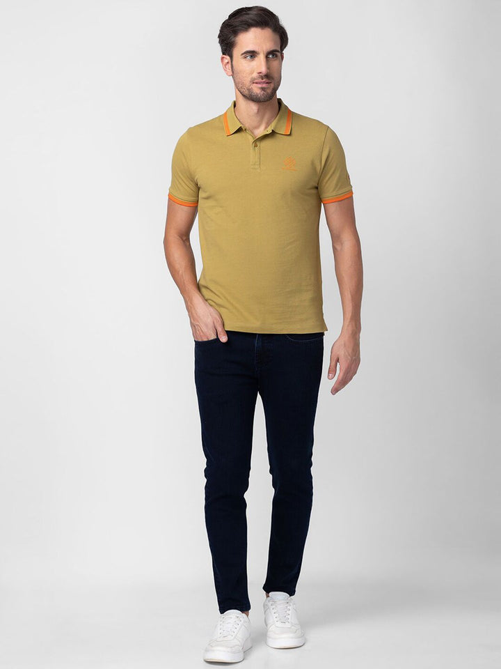 Being Human Polo Collar Pure Cotton T-shirt