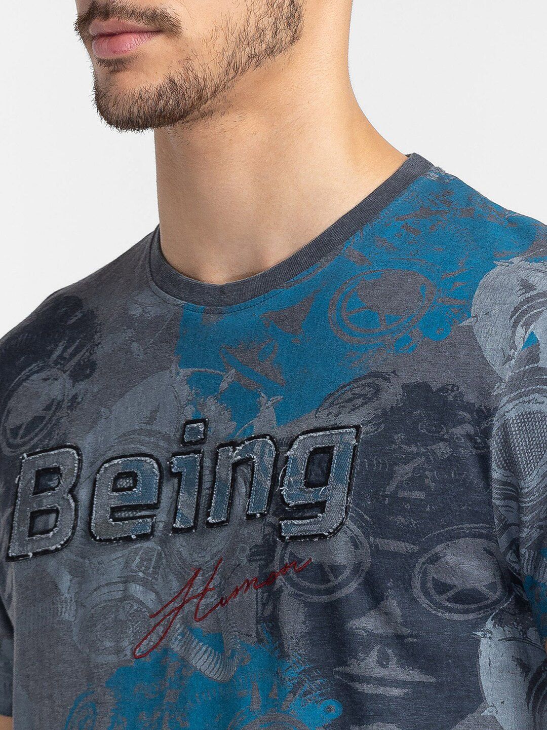 Being Human Graphic Printed Round Neck T-shirt