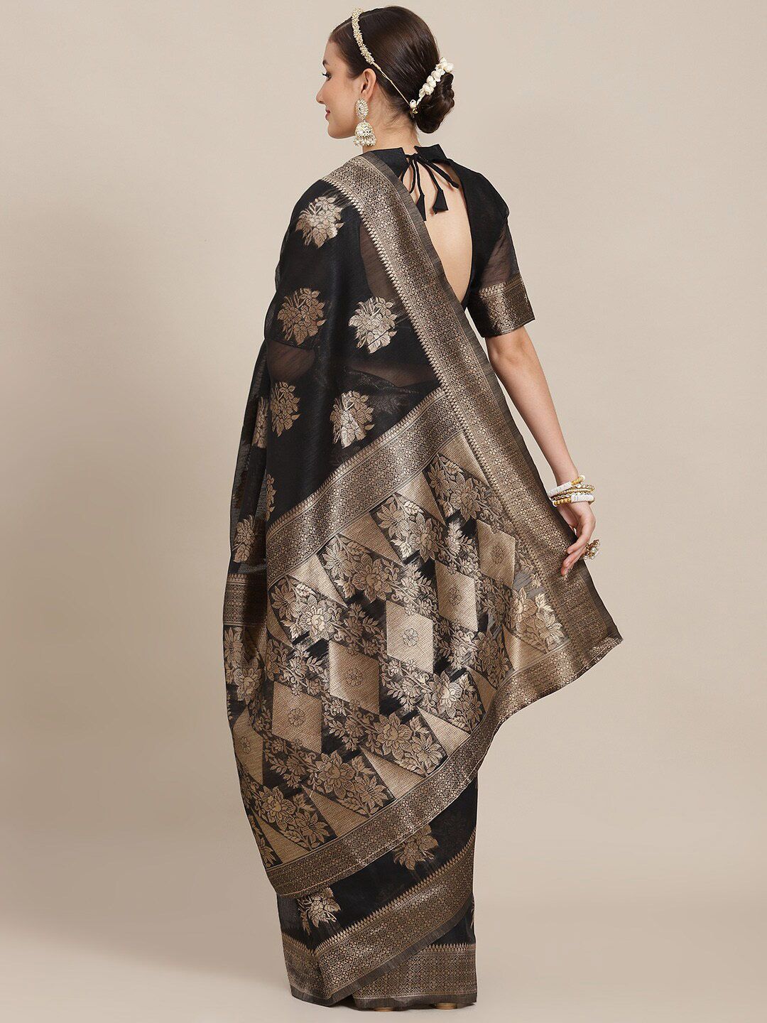 Saree mall Floral Zari Bagh Traditional Sarees