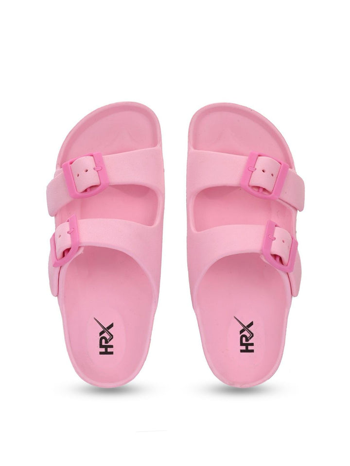 HRX by Hrithik Roshan Women Pink Rubber Sliders